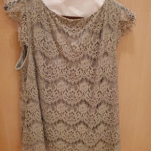 Lace mint-green top